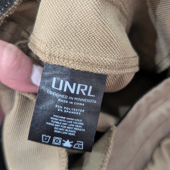 UNRL Performance Jogger Pants Khaki Mens Small Tall - Picture 4 of 10